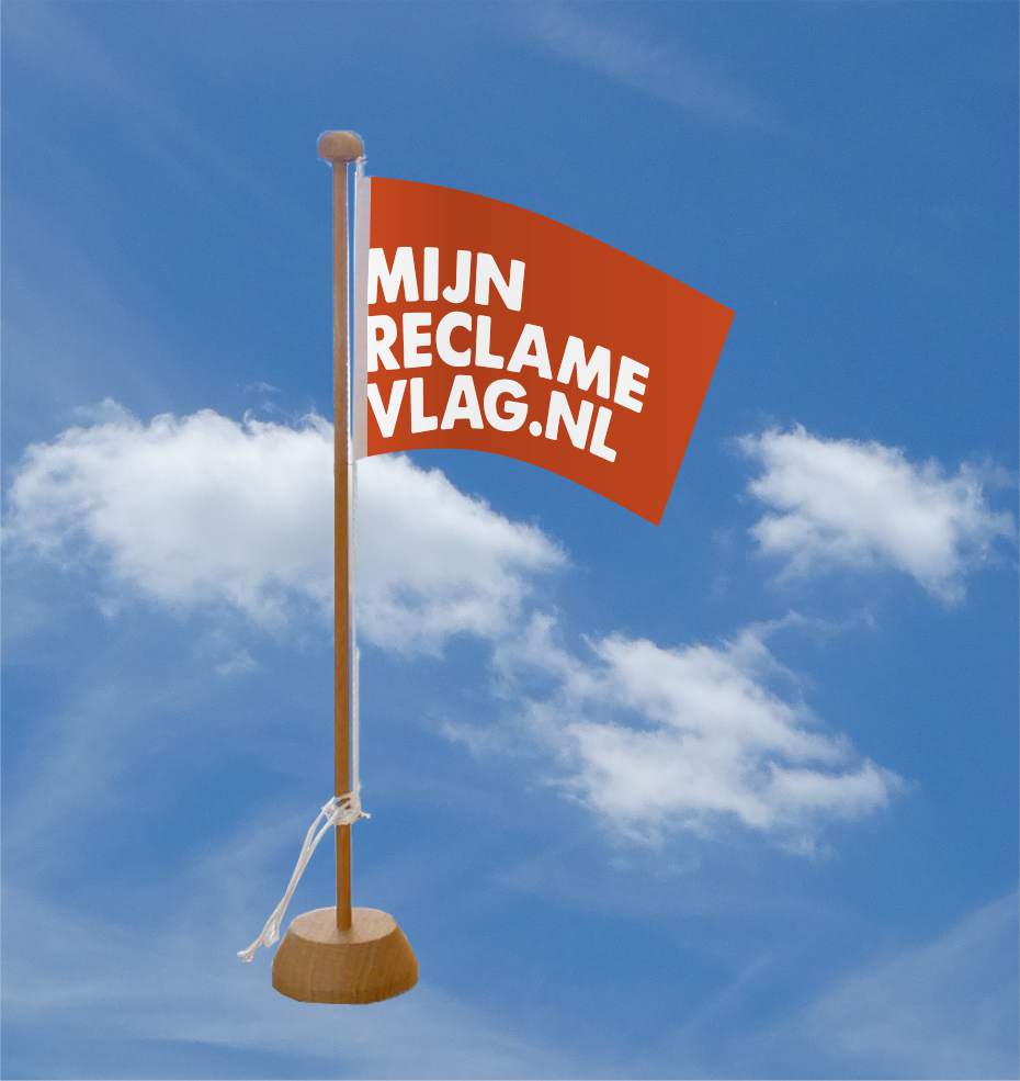 resterend Rommelig echo Tafelvlaggen voordelig laten bedrukken bij Mijnreclamevlag.nl